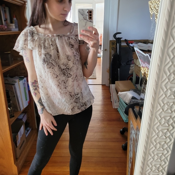 WHBM OTS Snake Print Shirt - Picture 3 of 3